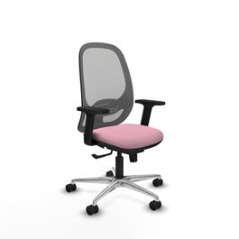 PIQUERAS Y CRESPO Silla de oficina Cilanco Rosa y Gris