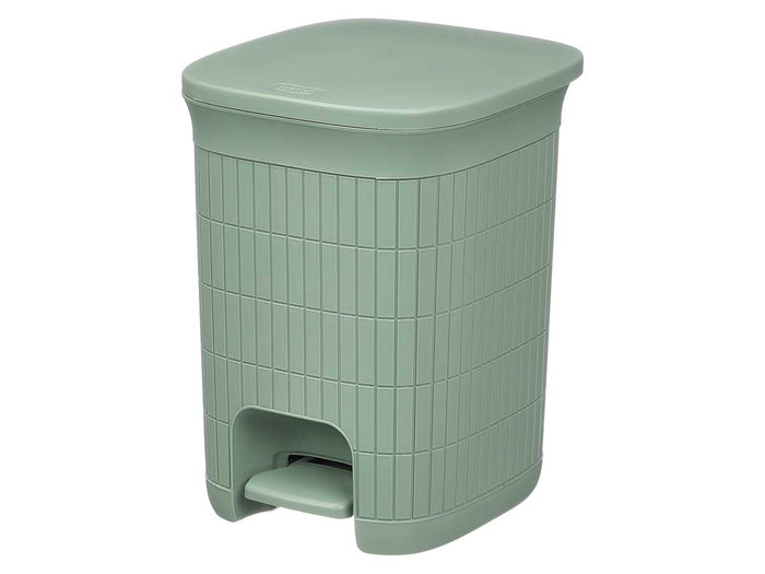 Stefanplast Papelera Domus Gr con Pedal, Verde Menta, 20 Litros, Plástico PP, Extraíble, 27x38x31 cm (Set de 6)