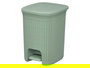 Stefanplast Papelera Domus Gr con Pedal, Verde Menta, 20 Litros, Plástico PP, Extraíble, 27x38x31 cm (Set de 6)