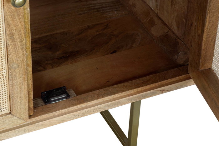 DKD Home Decor Buffet de Mango y Ratán Natural 150x40x77 DKD Home Decor Buffet de Mango y Ratán Natural 150x40x77