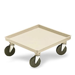 Vollrath Pujadas Cesta Carro Plataforma sin Manillar, Almacenaje y Transporte, Acero Inoxidable 500x500 mm