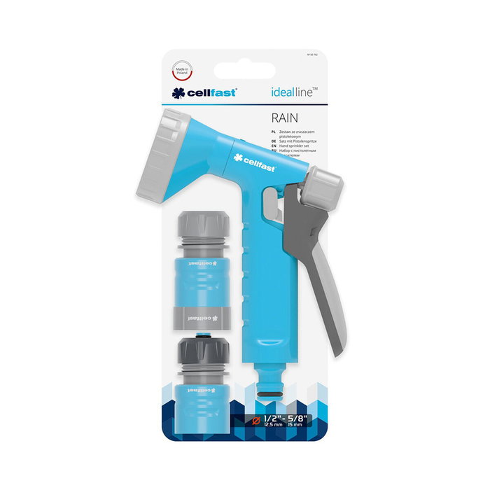 Cellfast Set de riego Rain Cellpro 6 funciones con conectores 1/2 pulg - 5/8 pulg Cellfast Set de riego Rain Cellpro 6 funciones con conectores 1/2 pulg - 5/8 pulg