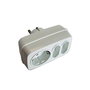 BF Multiconector Triple Mixto 2 x 2p (10A) + 2p + T (16A) 250V Blanco Retractilado