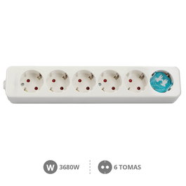GSC Evolution Base múltiple Serie Mega 6T sin cable Blanco