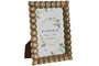 DKD Home Decor Marco de Fotos de Mango y Cristal 13x18 con Detalles de Bolas