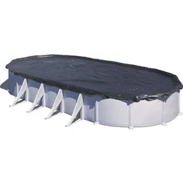 Gre Cobertor de Invierno para Piscina Ovalada 6.1 x 3.75 m, 180 g/m2, Protección contra Hojas y Residuos, GRE8412081306964