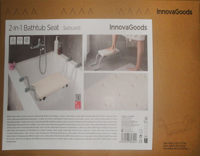 Innovagoods Seburett Asiento 2 en 1 Ajustable y Extensible Innovagoods Seburett Asiento 2 en 1 Ajustable y Extensible