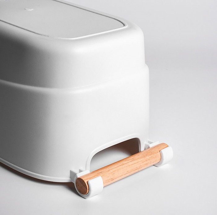 Confortime Cesta Multiusos con Asas de Madera (Pack de 12 Unidades)