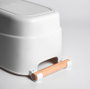 Confortime Cesta Multiusos con Asas de Madera (Pack de 12 Unidades)