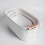 Confortime Cesta Multiusos con Asas de Madera (Pack de 12 Unidades)