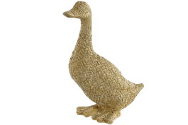 DKD Home Decor Figura de Pato Beige en Resina