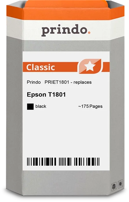Prindo PRIET1801 Classic Cartucho de Tinta Negro Prindo PRIET1801 Classic Cartucho de Tinta Negro