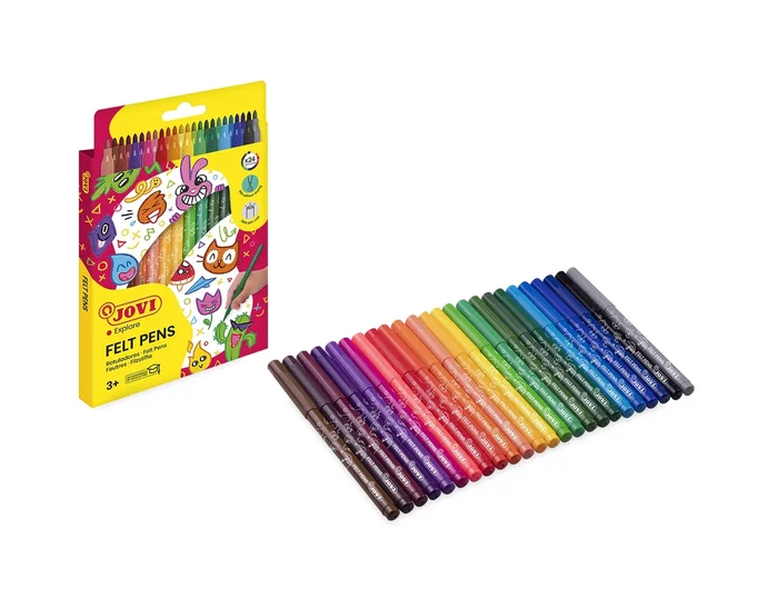 Jovi Slim Estuche de 24 Rotuladores Colores Surtidos