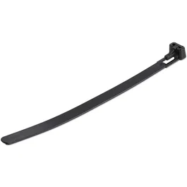 StarTech.com CBMZTRB6BK Bridas de Nylon Reutilizables, Paquete de 100, 15 cm (150mm) de Largo, Color Negro para Organización de Cables, UL94 V-2, Diám. Máx. 35mm