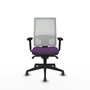 PIQUERAS Y CRESPO Silla de oficina Horna con mecanismo Sincro, Morado y Blanco