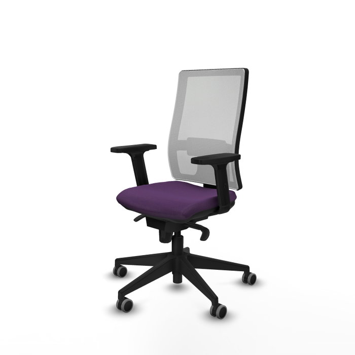 PIQUERAS Y CRESPO Silla de oficina Horna con mecanismo Sincro, Morado y Blanco PIQUERAS Y CRESPO Silla de oficina Horna con mecanismo Sincro, Morado y Blanco