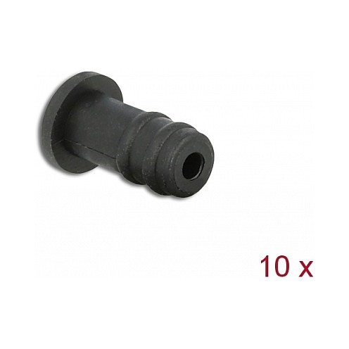 DeLOCK 60251 Cubierta antipolvo para conector de 3,5 mm, 10 unidades, Negro DeLOCK 60251 Cubierta antipolvo para conector de 3,5 mm, 10 unidades, Negro