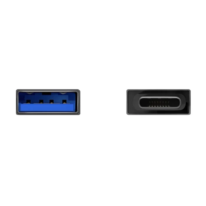 AISENS Mini Adaptador de Aluminio USB 3.2 Gen1 Gris (USB-C Macho a USB-A Hembra)
