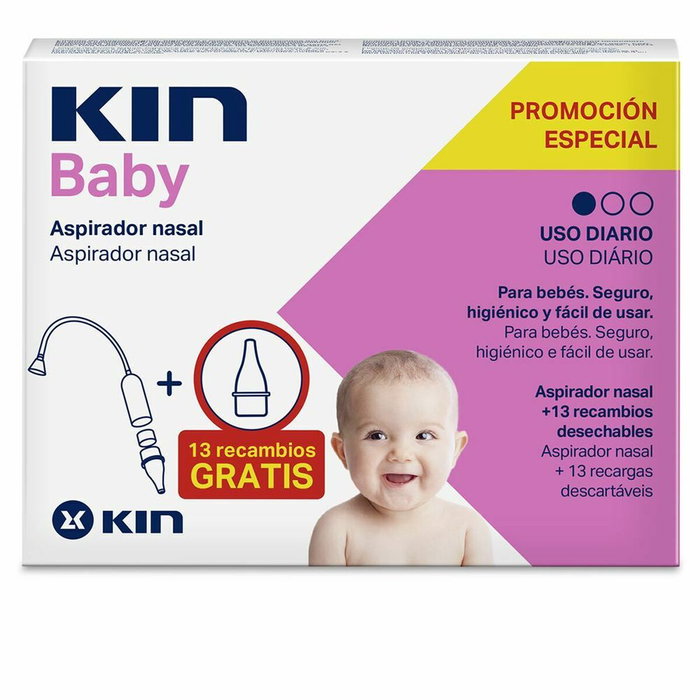 Kin KIN BABY aspirador nasal + 2 recambios Kin KIN BABY aspirador nasal + 2 recambios
