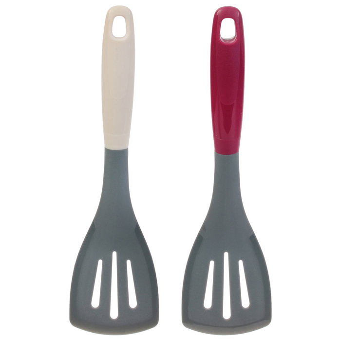 Cook Concept Espátula Calada 32,8x9,8 cm Resistente al Calor Antirayaduras Ideal para Voltear y Servir Alimentos