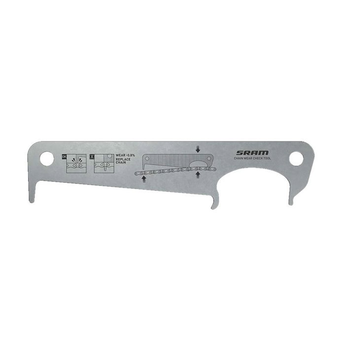 Sram Herramienta de comprobación de desgaste de cadena 0,8% Compatible con Flattop Eagle 1x11 2x11 Carretera Sram Herramienta de comprobación de desgaste de cadena 0,8% Compatible con Flattop Eagle 1x11 2x11 Carretera