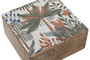 DKD Home Decor Tropical 24 Joyero Verde Naranja Mango 18 x 9 x 18 cm Set de 2