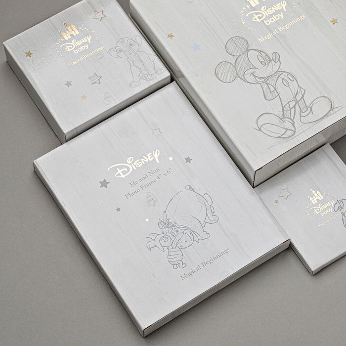 WIDDOP & CO Hucha Dumbo Disney Caja Madera Gris Monedas