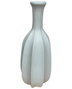 DKD Home Decor Jarrón de Fibra de Vidrio Blanco 30x30x80 cm