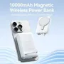 Vention FHTW0 Powerbank 10000mAh 22.5W Wireless Magnética Blanca Carga Rápida Pantalla LED