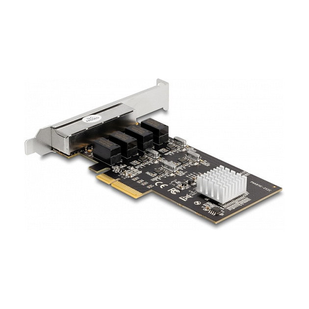 DeLOCK Tarjeta de Red PCI Express x4 a 4 x RJ45 Gigabit LAN 88618