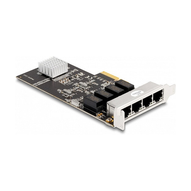 DeLOCK Tarjeta de Red PCI Express x4 a 4 x RJ45 Gigabit LAN 88618