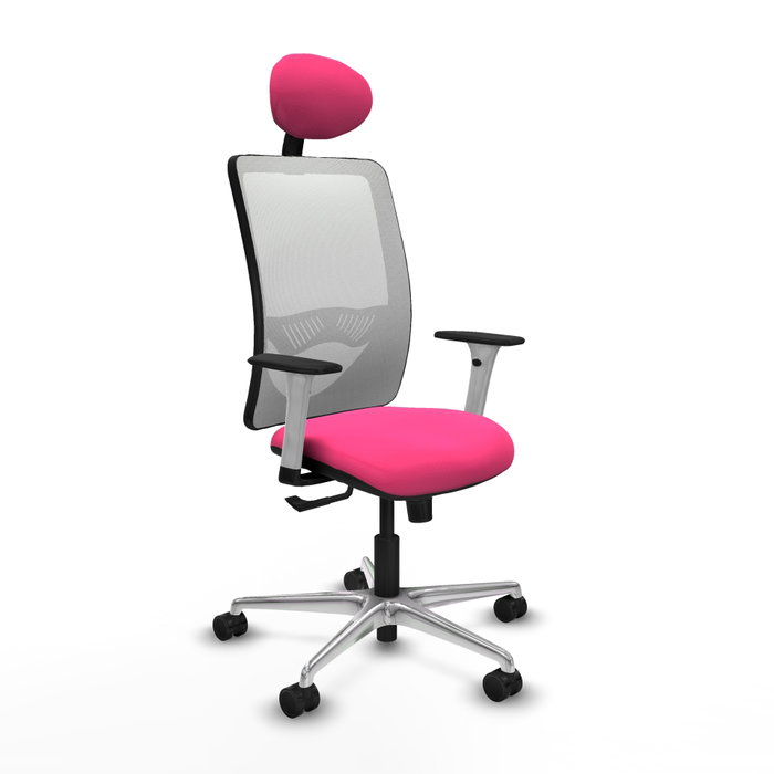 PIQUERAS Y CRESPO Silla de oficina Zulema Rosa y Blanco PIQUERAS Y CRESPO Silla de oficina Zulema Rosa y Blanco
