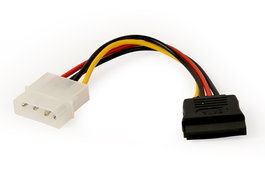 Gembird CC-SATA-PS Cable de Alimentación Interna SATA a Molex 4 Pines 0.15 m
