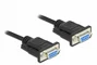 DeLOCK Cable serie RS-232 D-Sub9 hembra a hembra de módem nulo 10 m