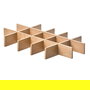 VIBO 1419.319 Divisor Madera Haya Natural para Bandeja Gris Bastidores Prestige & Dream Ancho 300 Alto 60 Fondo 476mm