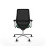 PIQUERAS Y CRESPO Silla de oficina Mardos con mecanismo Sincro/Traslack, Verde esmeralda y Negro