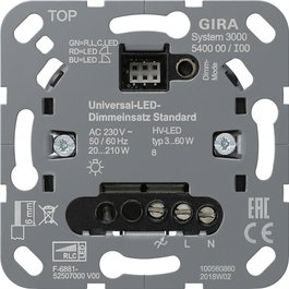 GIRA 540000 S3000 Uni-LED-Dimmeins. Std Einsatz Interruptor con regulación de luz LED