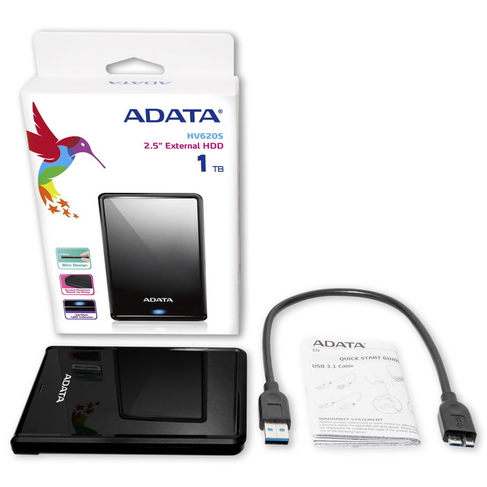 ADATA HV620S 1 TB Negro