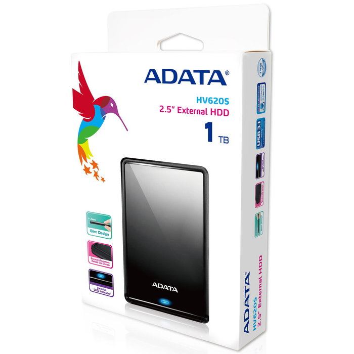 ADATA HV620S 1 TB Negro