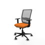 PIQUERAS Y CRESPO Silla de oficina Haches Naranja y Gris