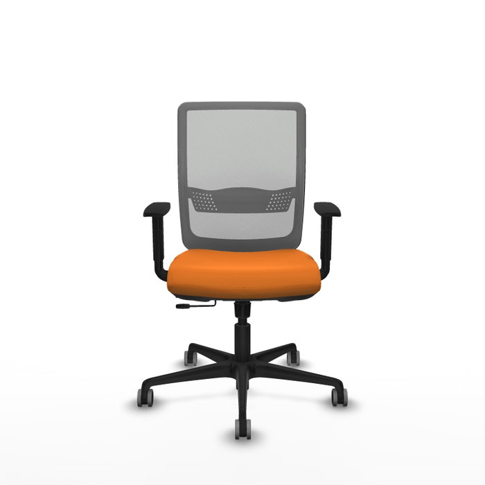 PIQUERAS Y CRESPO Silla de oficina Haches Naranja y Gris