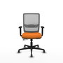 PIQUERAS Y CRESPO Silla de oficina Haches Naranja y Gris