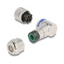 DeLOCK Conector M12 Codificación A 4 Pines Hembra con Conexión por Tornillo 90° Metal