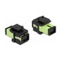 DeLOCK Módulo Keystone SC Simplex hembra a SC Simplex hembra verde lima/negro