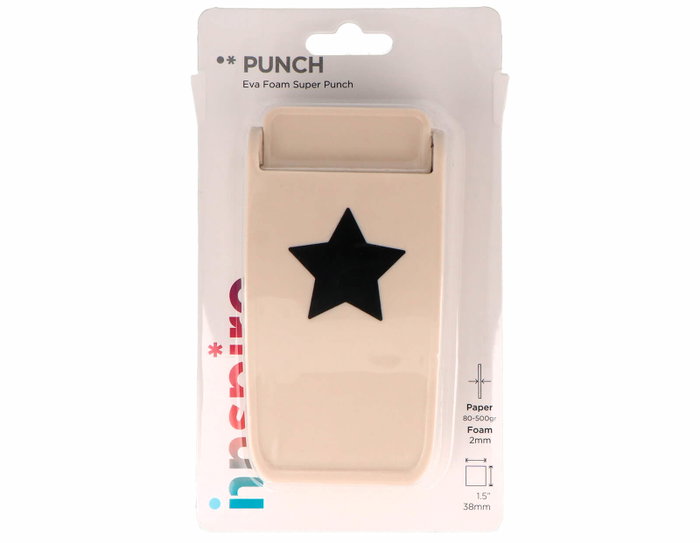 Innspiro Troqueladora de figuras Eva Foam Super Punch estrella 38mm