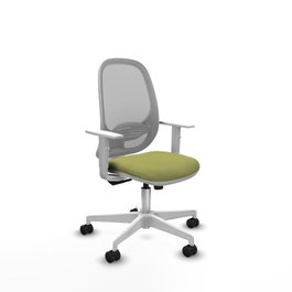 PIQUERAS Y CRESPO Silla de oficina Cilanco Verde oliva y Gris con mecanismo Sincro