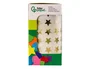Liderpapel Gomets de estrellas doradas surtidas, 2500 unidades