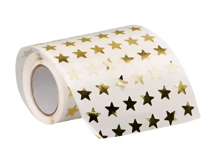 Liderpapel Gomets de estrellas doradas surtidas, 2500 unidades