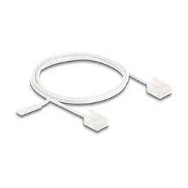 DeLOCK Cable de red RJ45 Cat.6 UTP Ultra Slim 1 m blanco
