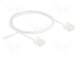 DeLOCK Cable de red RJ45 Cat.6 UTP Ultra Slim 1 m blanco